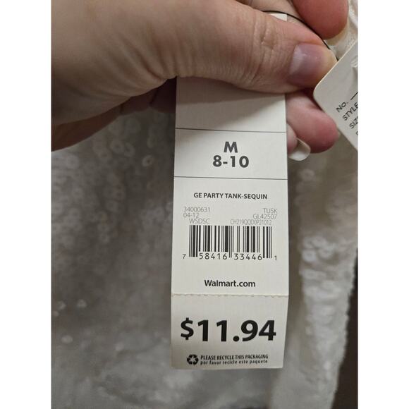 NWT M cream George Tank Top - Picture 2 of 2